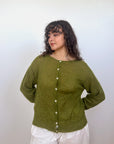 Fleur Cardigan - Peridot Green