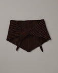Daisy Scarf - Chestnut and Black Stripe