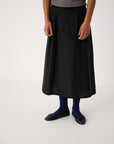 Tip Toe Knee High Sock - Sapphire / Creme Trim