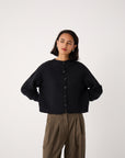 Loft Cardigan - Almost Black