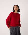 Loft Cardigan - Cherry