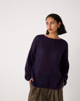 Feather Knit - Plum