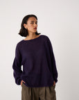 Feather Knit - Plum
