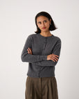 Kindred Cable Cardigan - Shadow Grey