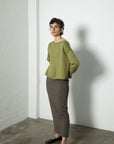 Doll's Reversible Cardigan - Peridot Green