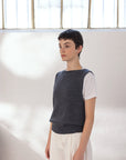 Merino Star Vest - Shadow Grey