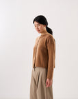 Doll's Reversible Cardigan - Brown Sugar