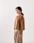Doll's Reversible Cardigan - Brown Sugar