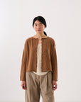 Doll's Reversible Cardigan - Brown Sugar