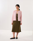 Doll's Reversible Cardigan - Barely Pink