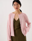 Doll's Reversible Cardigan - Barely Pink