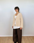 Luna Cardigan - Custard (Prototype)