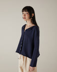 Doll's Reversible Cardigan - Ink