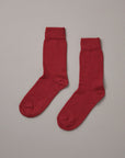 Possum Merino Socks - Crimson