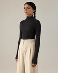 Essence Fine Turtleneck - Charcoal