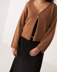 Bella Cardigan - Brown Sugar