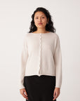 Doll's Reversible Cardigan - Ivory