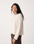 Trimmed Doll's Reversible Cardigan - Ivory & Black