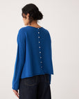 Doll's Reversible Cardigan - Azure