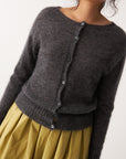 Fleur Cardigan - Shadow Grey