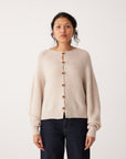Garter Loft Cardigan - Creme