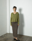 Doll's Reversible Cardigan - Peridot Green