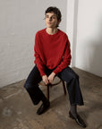 Nimbus Raglan Knit - Poppy Red