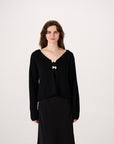 Entwined Bella Cardigan - Black