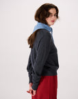 Daisy Scarf - Celeste Blue