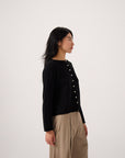 Doll's Reversible Cardigan - Black