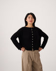 Doll's Reversible Cardigan - Black