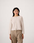 Doll's Reversible Cardigan - Ivory