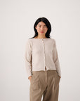 Doll's Reversible Cardigan - Ivory