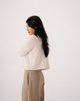 Doll's Reversible Cardigan - Ivory