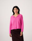 Doll's Reversible Cardigan - Rose Pink