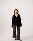 Luna Wrap Cardigan - Black