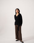 Luna Wrap Cardigan - Black
