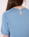 Pearl Top - Celeste Blue