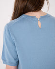 Pearl Top - Celeste Blue