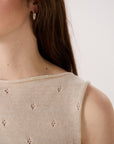 Posy Cotton Top - Creme