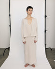 Doll's Reversible Cardigan - Ivory