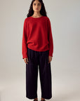 Nimbus Raglan Knit - Poppy Red