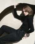 Essence Fine Turtleneck - Black