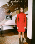 Heart Turtle Neck - Cherry