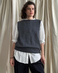 Merino Star Vest - Shadow Grey