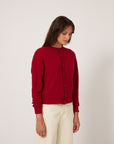Kindred Cable Cardigan - Cherry