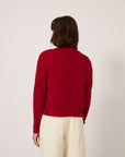 Kindred Cable Cardigan - Cherry