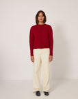 Kindred Cable Cardigan - Cherry