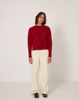 Kindred Cable Cardigan - Cherry