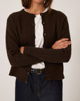 Kindred Cable Cardigan - Cocoa ( Sample )